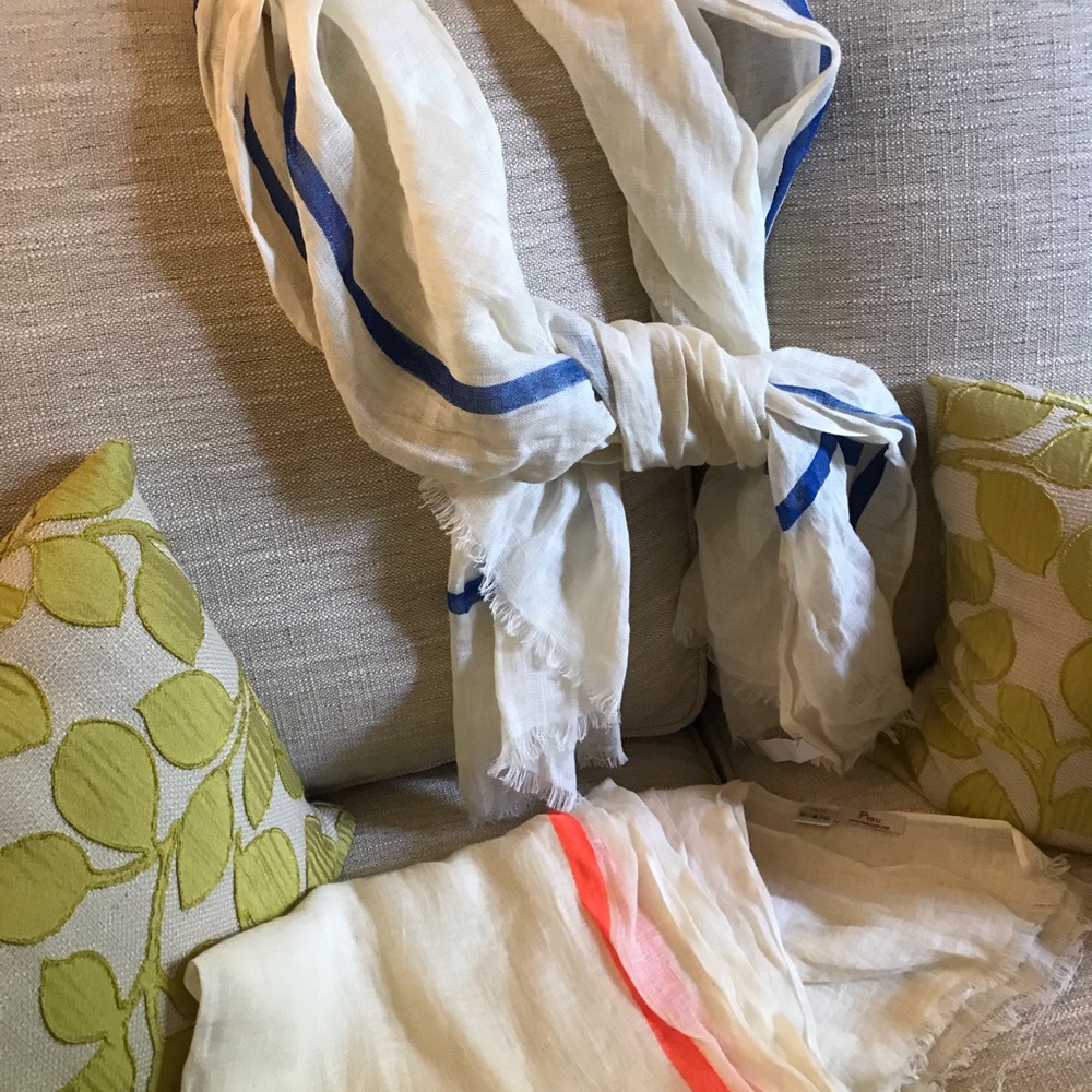 2 Linen Scarves or wraps